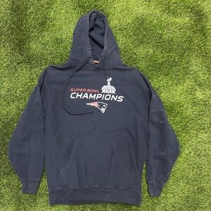New England Patriots Super Bowl XLIX Champions Hoodie - Navy - Size Large